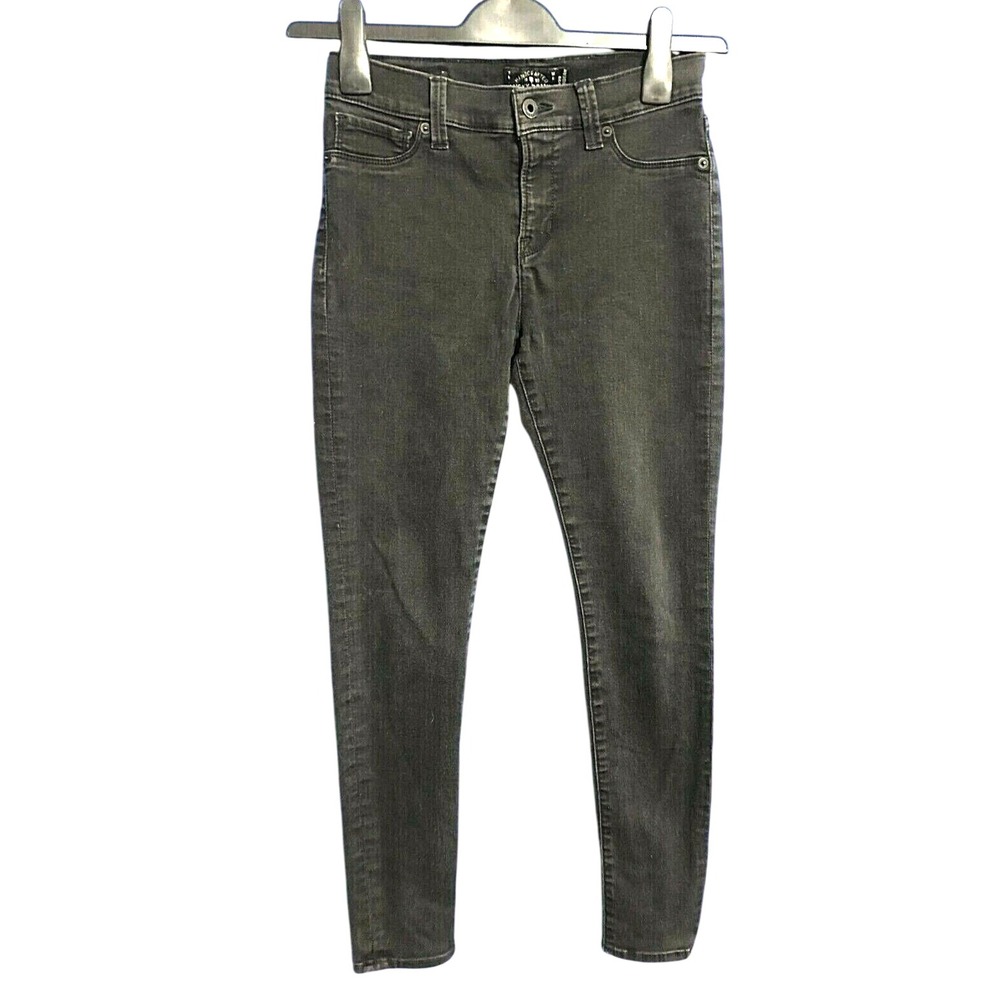 LUCKY BRAND Women's BROOKE LEGGINGS JEGGING BLACK Denim Jeans Back Pockets 6/28